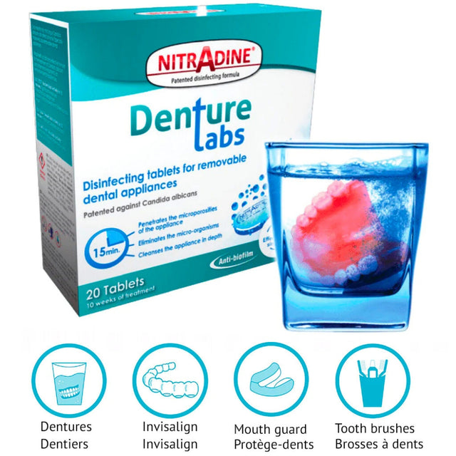 Nitradine Denture Disinfecting Tabs