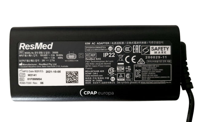Resmed AirSense 11 CPAP AC Power Supply Cord