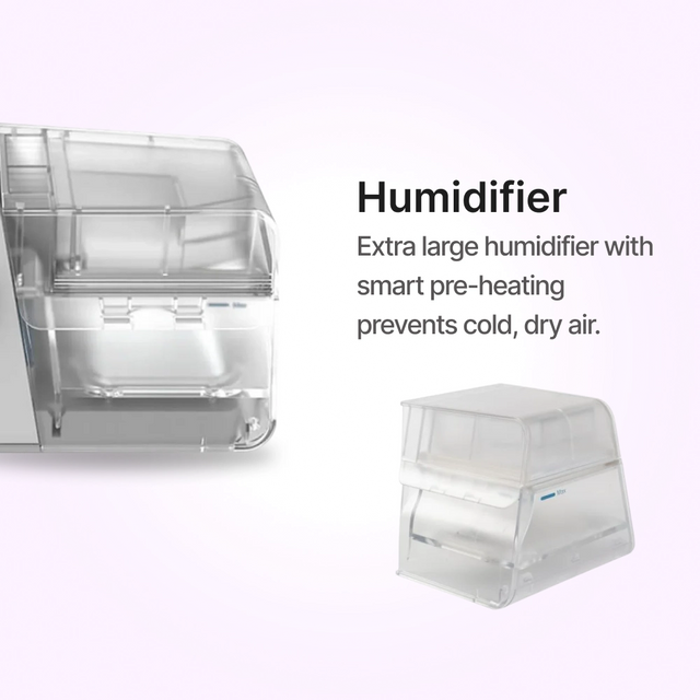 Humidifier close up of BMC G3 B30VT BiPAP