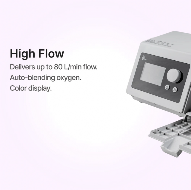 Close up of BMC H-80 Series High Flow Humidifier Features
