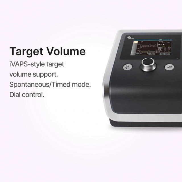 Controls close up of RESmart GII BPAP System Y-30T with iVAPS