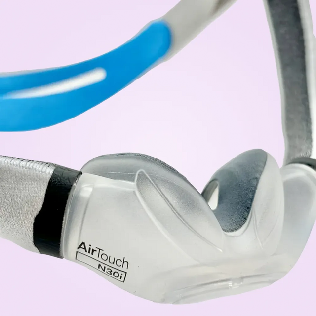 Close up view of ResMed AirTouch N30i Nasal CPAP Mask's cushion