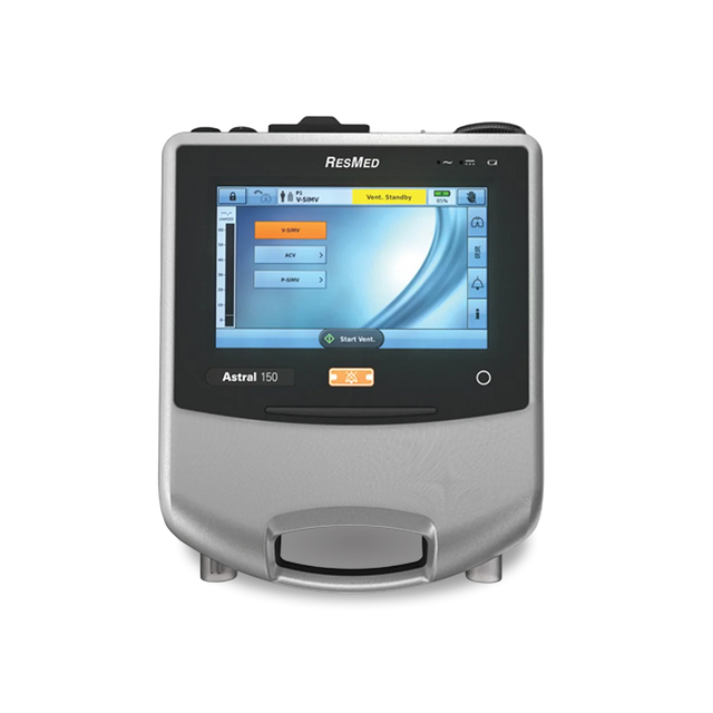 Front view of ResMed Astral 150 Ventilator