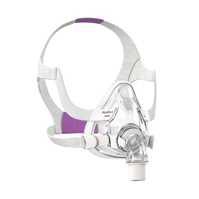 Angled view of a ResMed AirFit™ F20 For Her - Full-Face CPAP Mask
