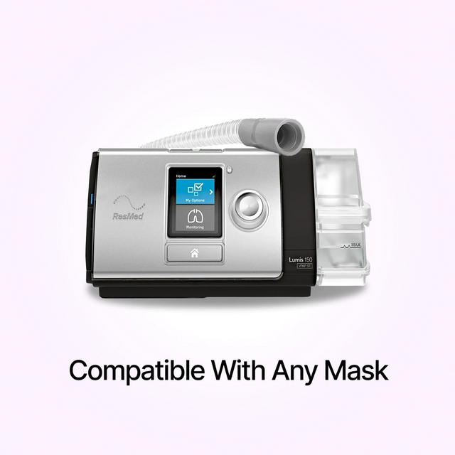 ResMed Lumis 150 VPAP ST Non-Invasive Ventilator is compatible with any mask