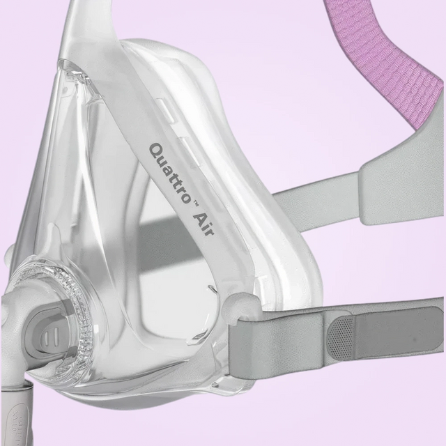 Máscara CPAP facial completa ResMed Quattro Air para mujer