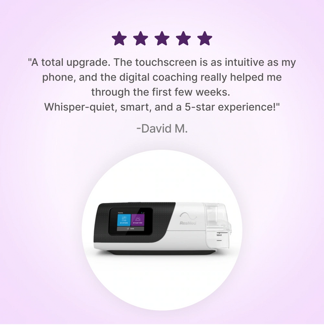 Five-star customer review for ResMed AirSense 11 AutoSet CPAP Machine