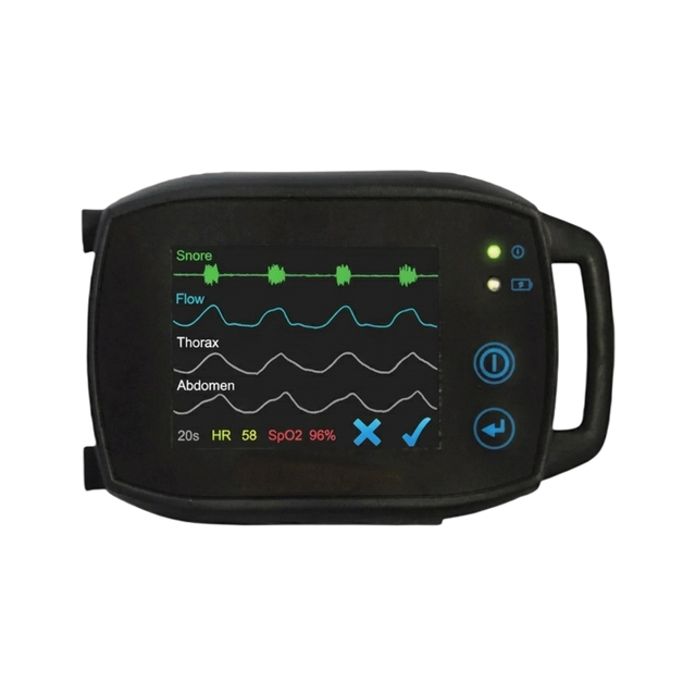 Front view of SOMNOtouch™ RESP - wrist-worn polygraph