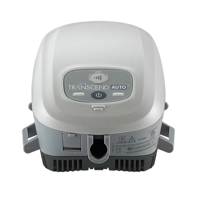 Frontal view of the Transcend Auto Travel CPAP Machine