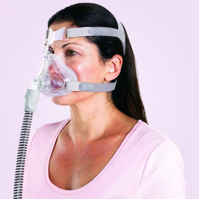 Máscara CPAP facial completa ResMed Quattro Air para mujer
