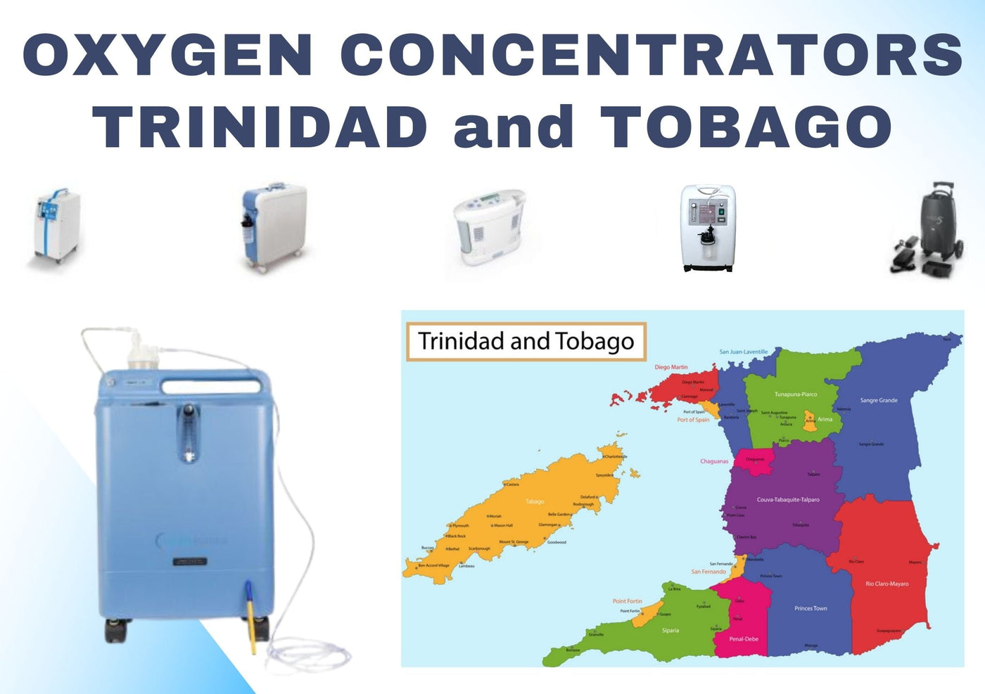 Concentradores de oxígeno en Trinidad y Tobago