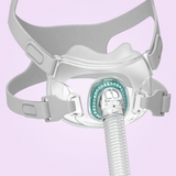Close up view of a BMC F6 Full Face CPAP Mask