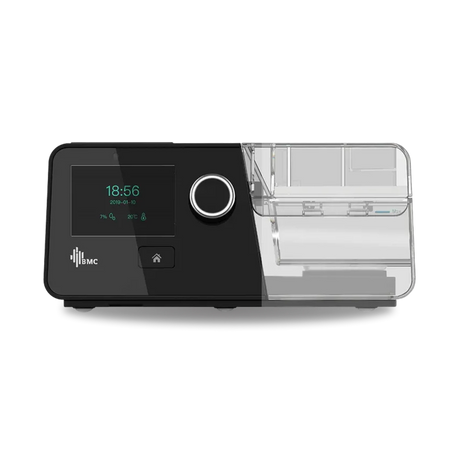 Front view of BMC G3 Auto CPAP System (A20) with Humidifier