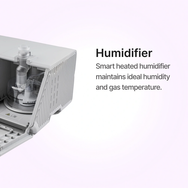 Close up of BMC H-80 Series High Flow Humidifier