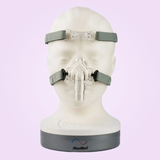 BMC iVolve N2 Nasal CPAP Mask front view display on a head