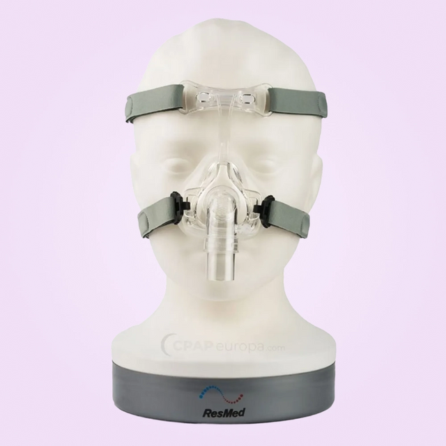 BMC iVolve N2 Nasal CPAP Mask front view display on a head