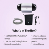BMC M1 Mini Travel CPAP Device with Mask BUNDLE