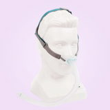 BMC P6 Nasal Pillows Mask on a head display