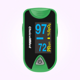 ChoiceMMed Dual Color OLED Finger Pulse Oximeter frontal view