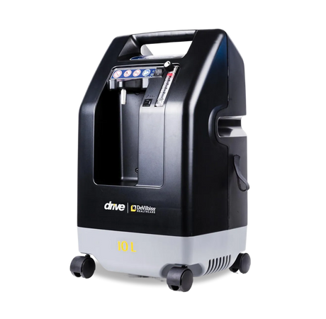 DeVilbiss Compact 1025 10l/min Oxygen Concentrator side view
