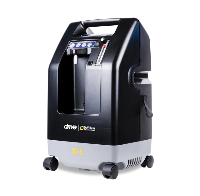 DeVilbiss Compact 1025 10l/min Oxygen Concentrator side view
