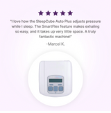 5-star customer review of Devilbiss Sleepcube Auto Plus with Smart Flex