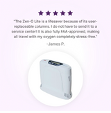 5-star customer review for GCE Zen-O Lite portable oxygen concentrator