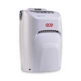 Angled view of GCE Zen-O Portable Oxygen Concentrator
