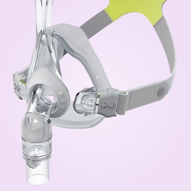 Close up view of a Löwenstein JOYCEone Full Face CPAP Mask