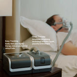 Man sleeping with RESmart BiPAP GII 25T