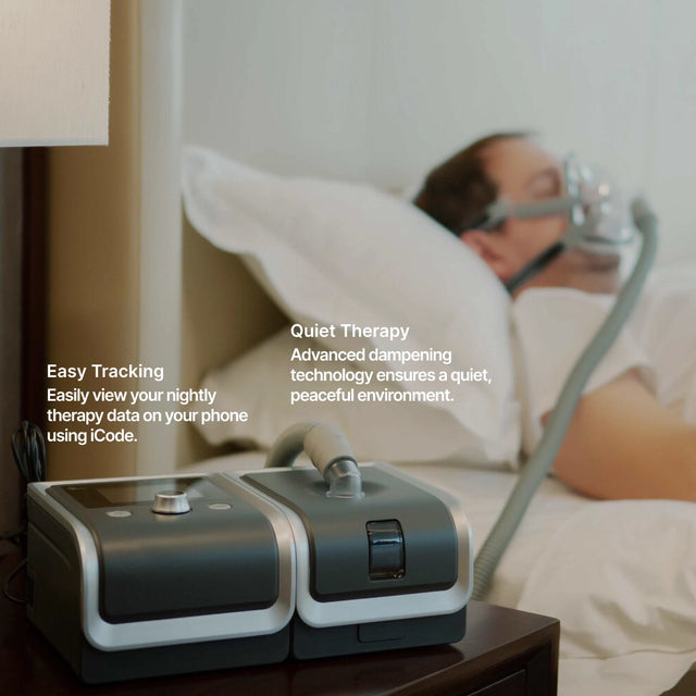 Man sleeping with RESmart BiPAP GII 25T