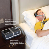 Man sleeping with RESmart GII BPAP System Y-30T with iVAPS