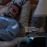 Man using ResMed Astral 150 Ventilator during sleep