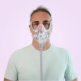 Man wearing a ResMed AirFit™ F20 Full-Face CPAP Mask
