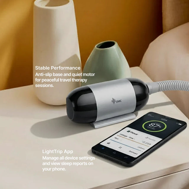 The LightTrip mobile app for BMC M1 Mini provides sleep reports.