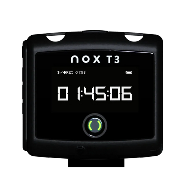 Front view of Nox T3s home sleep test system