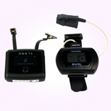 Front view of NOX T3s home sleep test system next to wrist pulse oximeter