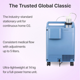 Philips EverFlo Home Oxygen System is ultra-lightweight at only 14 kg