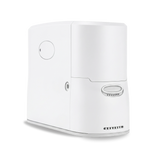 Angled view of O2P portable oxygen concentrator
