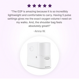 5-star customer review for O2P portable oxygen concentrator
