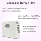 Features list of O2P portable oxygen concentrator