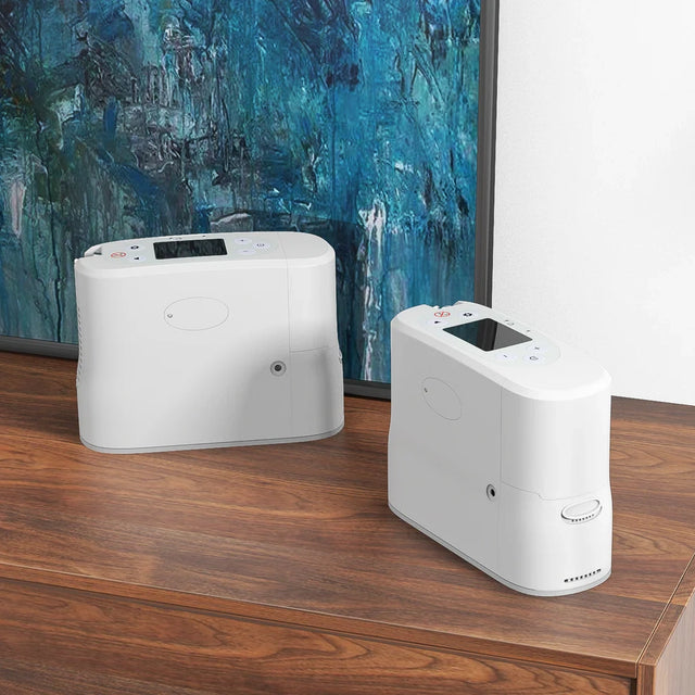 Two units of O2P portable oxygen concentrator