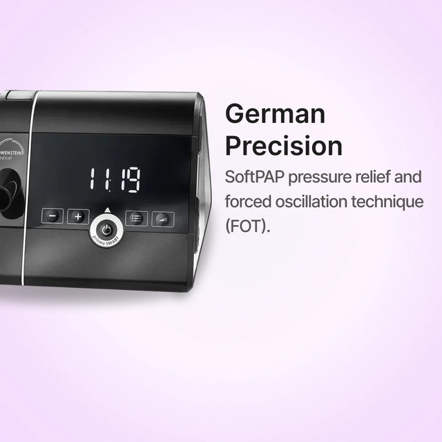 Prisma SMART Auto CPAP Machine has softPAP pressure relief system.