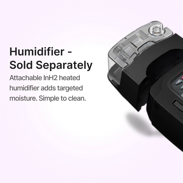 Attachable InH2 heated humidifier for RESmart 25A BiPAP Machine which is sold separately
