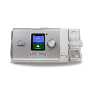 Front view of AirCurve 10 CS PaceWave Adaptive Servo-Ventilator with Humidifier