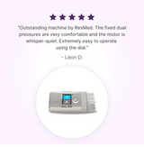 5-star customer review for ResMed AirCurve 10 S BiPAP Device