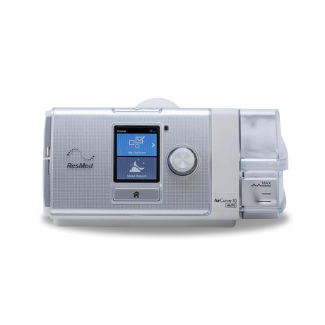 Front view of ResMed AirCurve 10 VAuto BiLevel Device