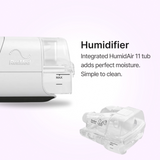 Integrated humidifier close up of ResMed AirCurve 11 Adaptive Servo-Ventilation Device