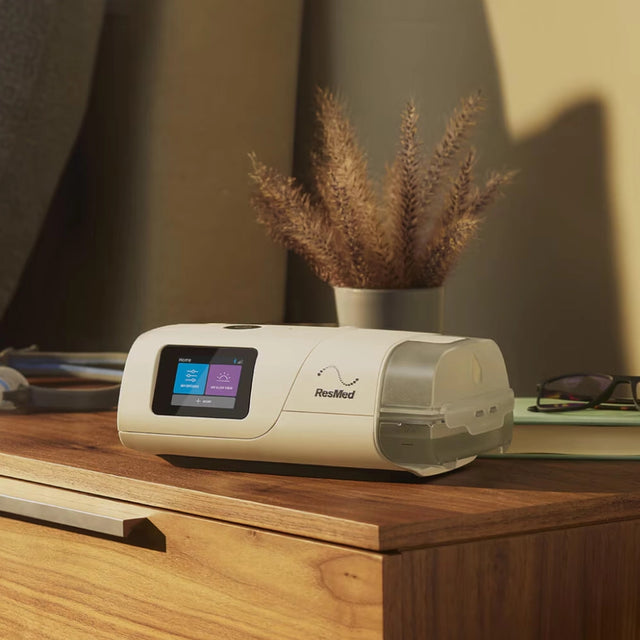 ResMed AirCurve 11 Adaptive Servo-Ventilation Device on a nightstand