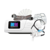 Front view of ResMed AirCurve 11 VAuto BiLevel Device bundle which contains mask of choice, HumidAir 11 Water Chamber, ClimateLineAir™ 11 Heated Tubing and more.